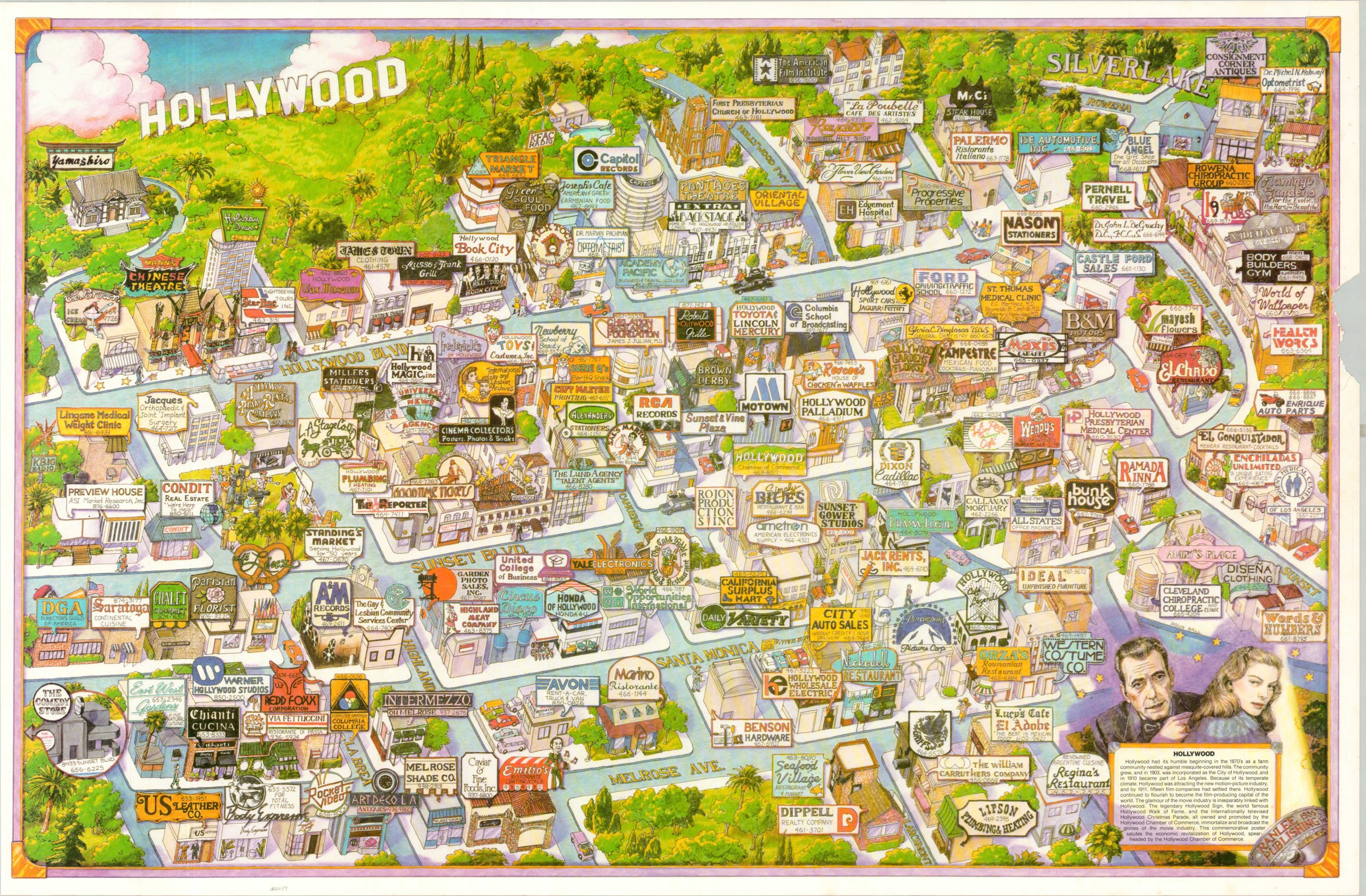 Hollywood, California Ranlee Poster