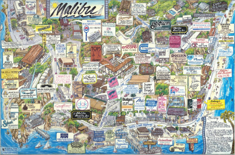 Malibu, California Ranlee Poster